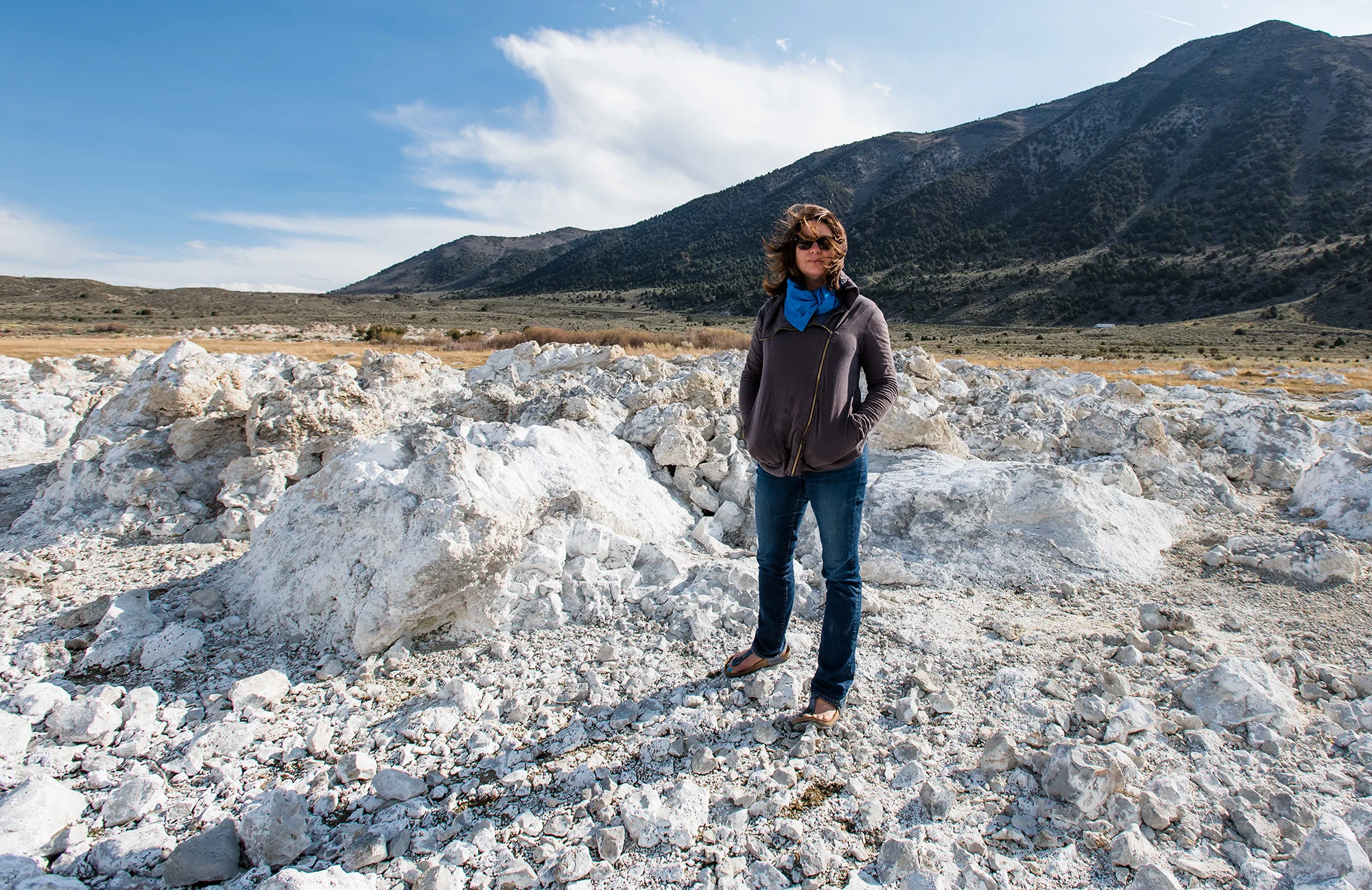 Mono lake beach