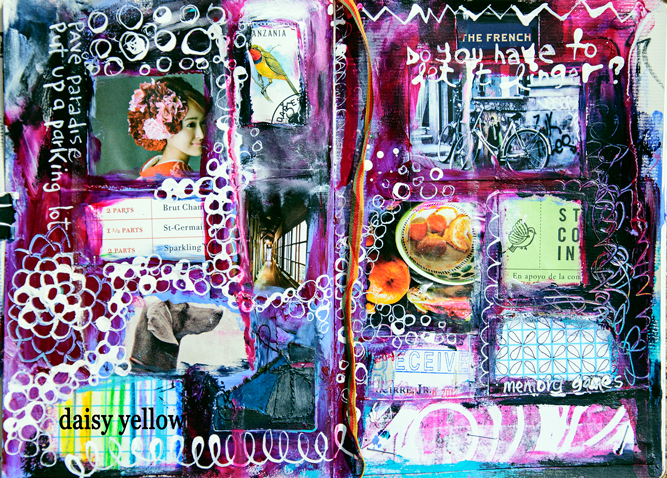 Art journal pages by Tammy Garcia.