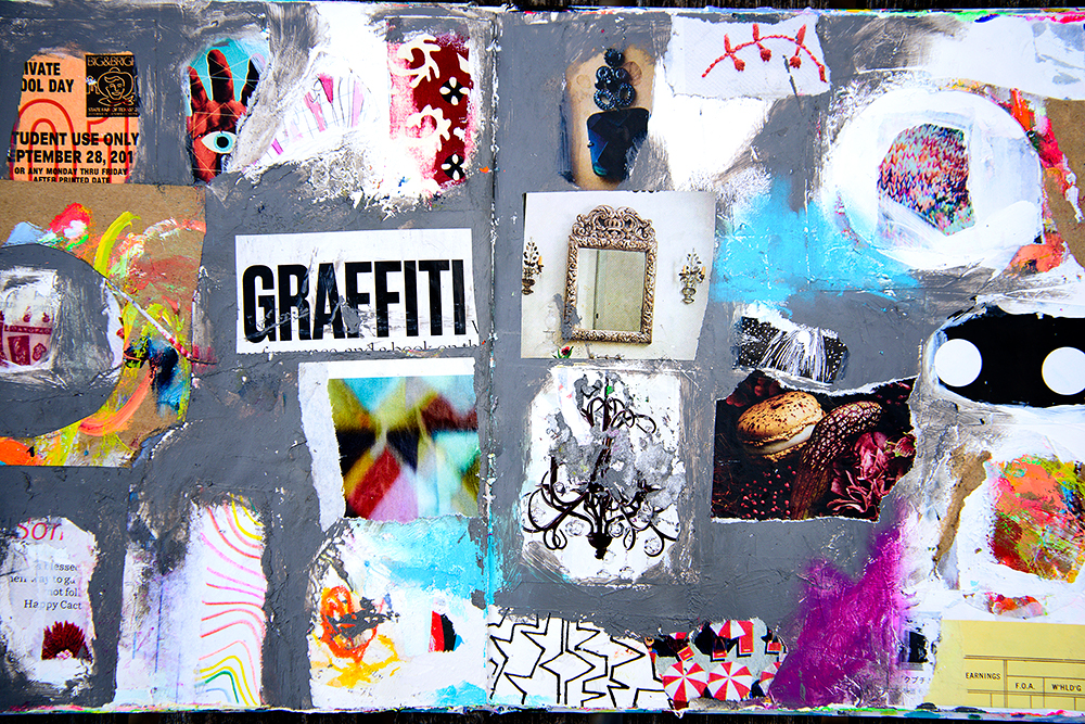 Art journal page by Tammy Garcia https://daisyyellowart.com #alteredbook #mixedmedia #daisyyellowart