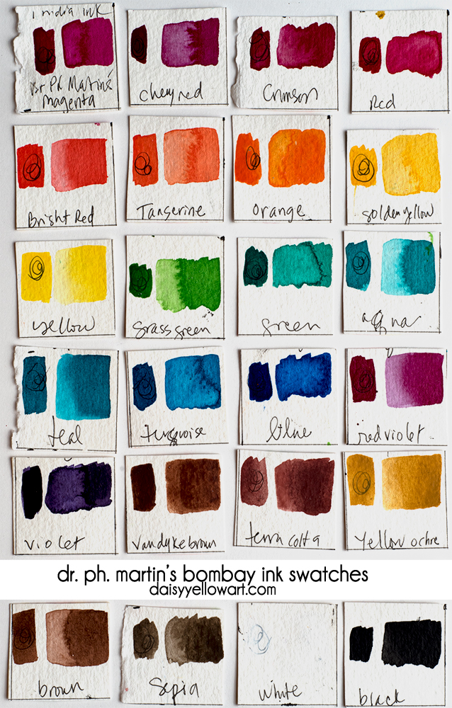 Archival Ink Color Chart