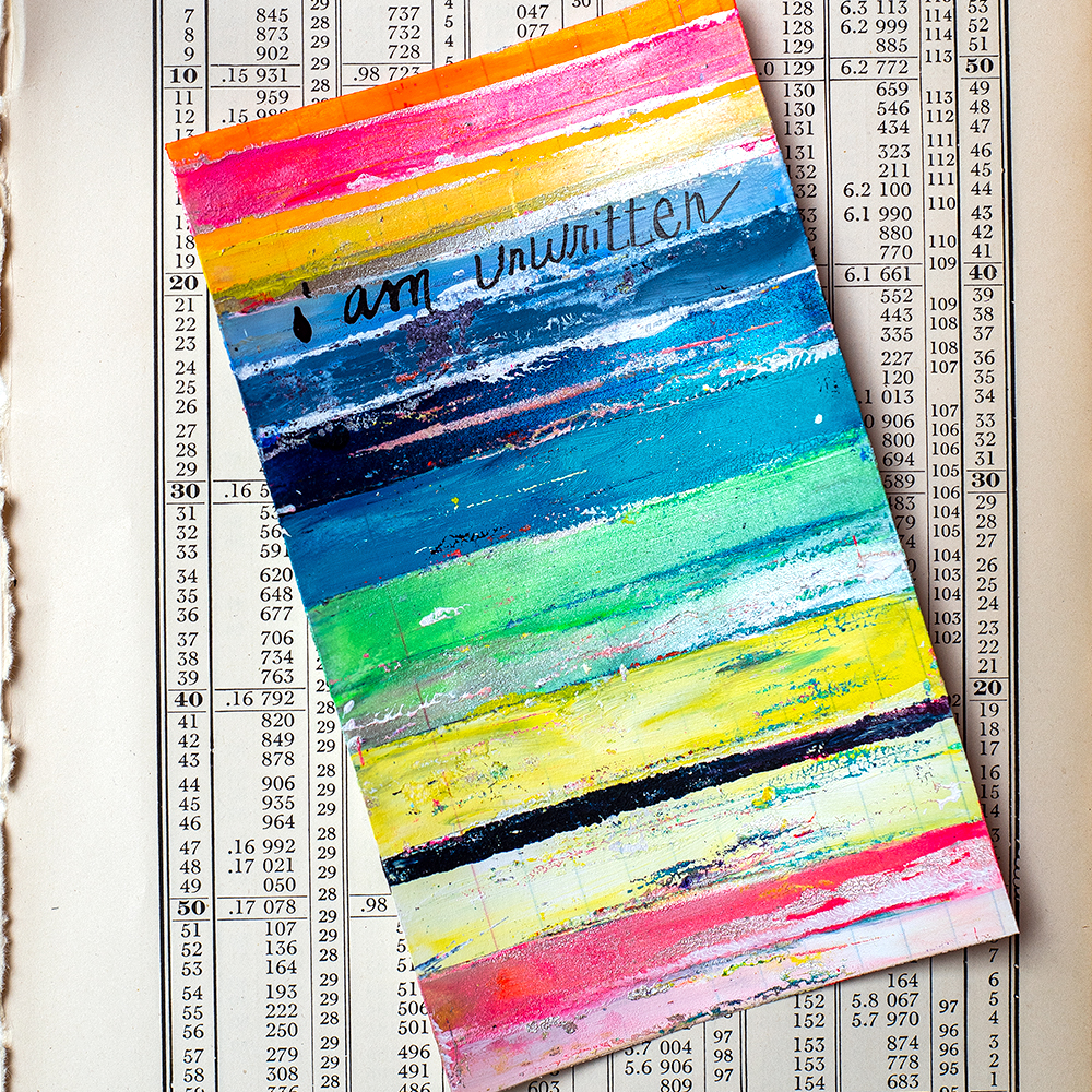 3x5” index card, acrylics by Tammy Garcia