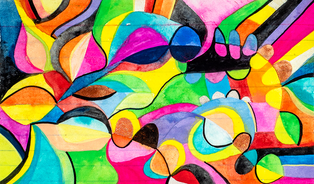 3x5” gouache on index card by Tammy Garcia