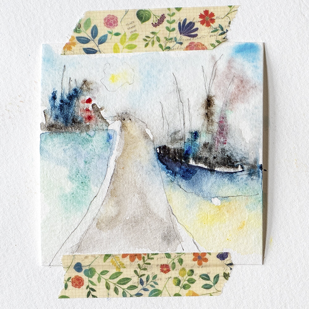 3x3” gouache on w/c paper by Tammy Garcia