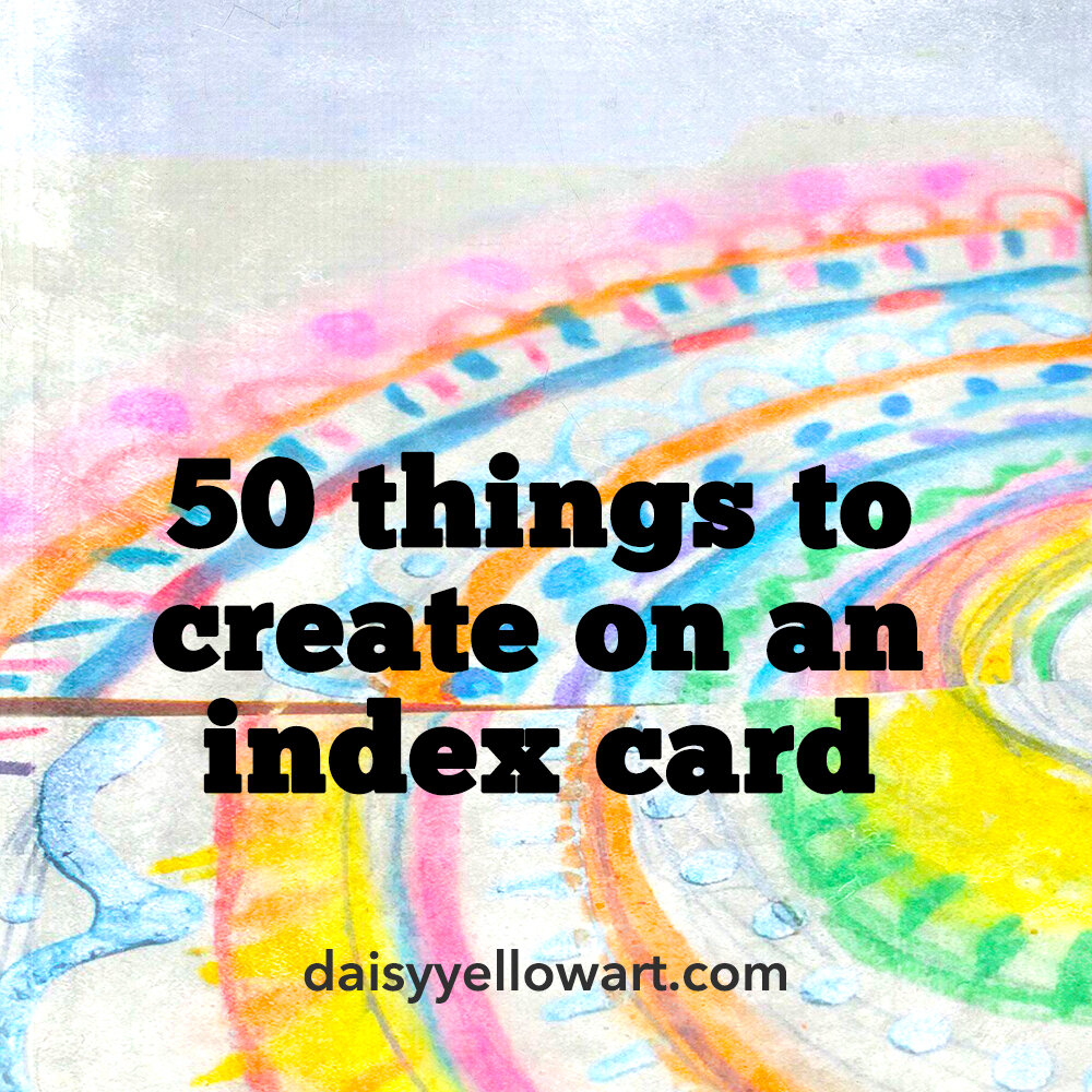 50+ Things to Create With Index Cards