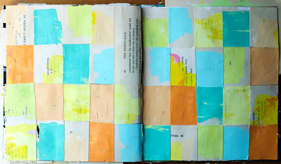 15+ Ideas for using grids in journaling, collage, painting & drawing