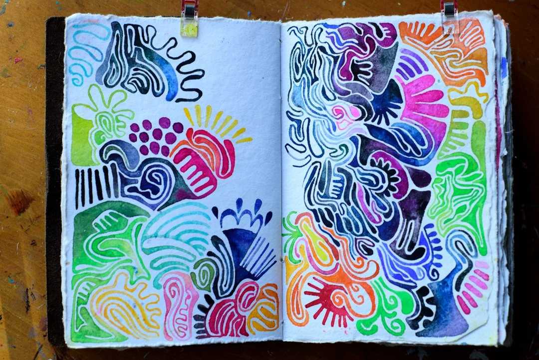 Painting evening pages