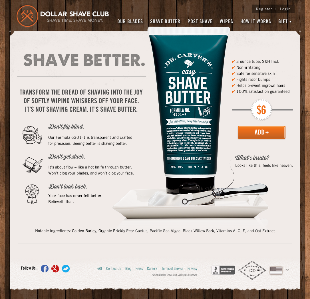 Dr. Carver's Shave Butter — eymerBLOG — EYMER BRAND Laboratories + Think  Tank