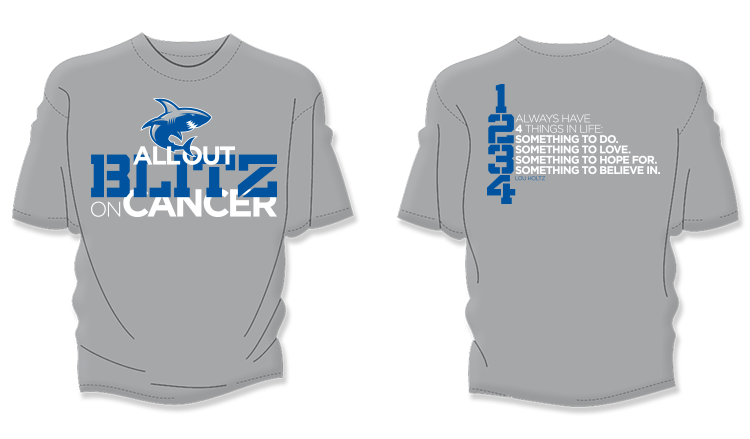 Special t-shirt with sales generated for helping local family in need (2014).
