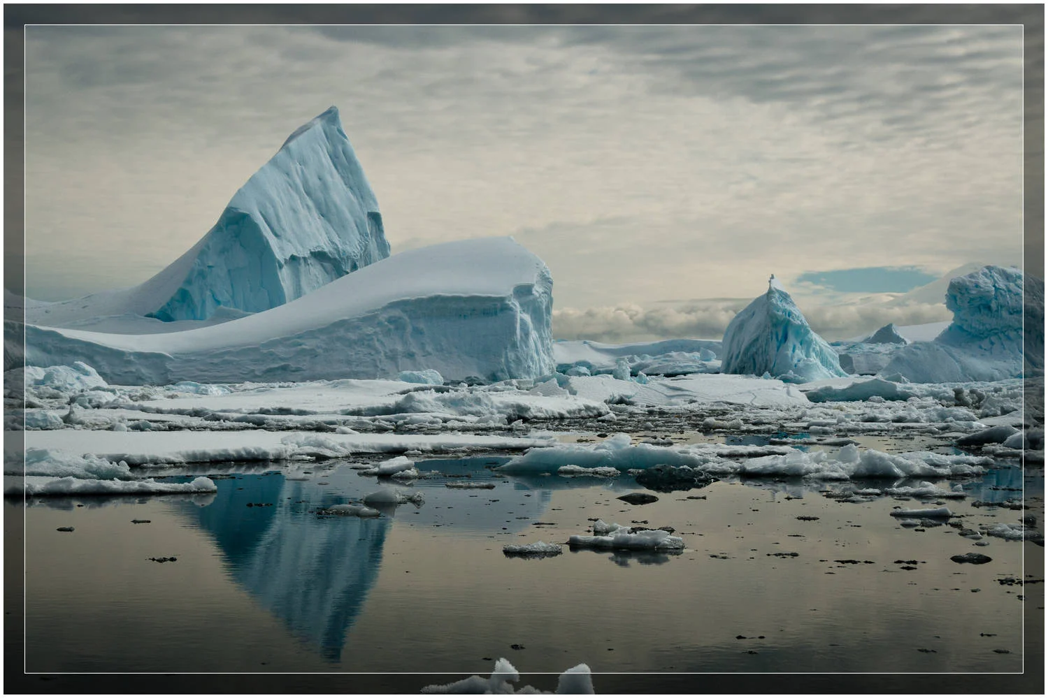 Antarctic Ice Reflections (c) Dustin Main 2010