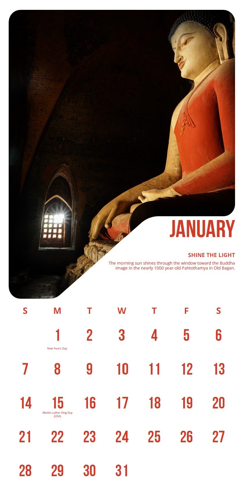2025 "Moments of Myanmar" Calendar — Dustin Main's A Skinny Escape