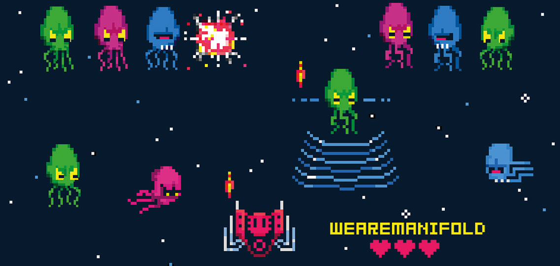 Pixel art for behind the joysticks and buttons