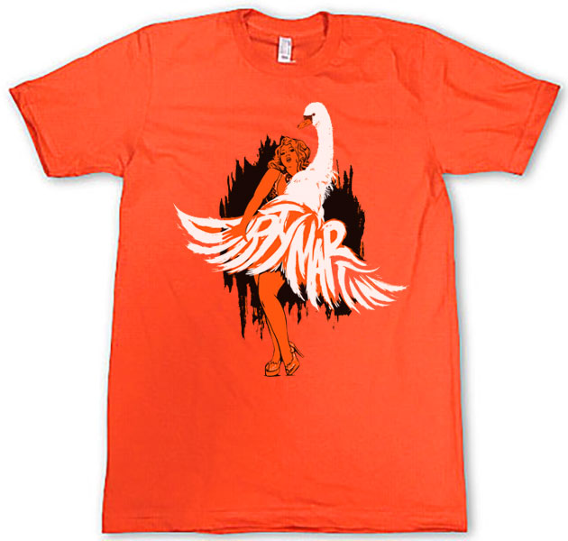 Photoshop mock-up of the printed shirt