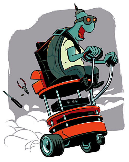 Artwork for the Turtlebot , which runs on ROS