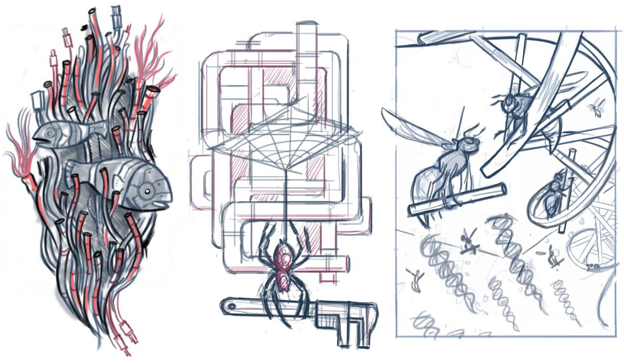Some early concept sketches