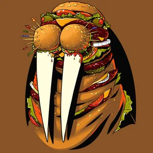 Burger Walrus T-Shirt