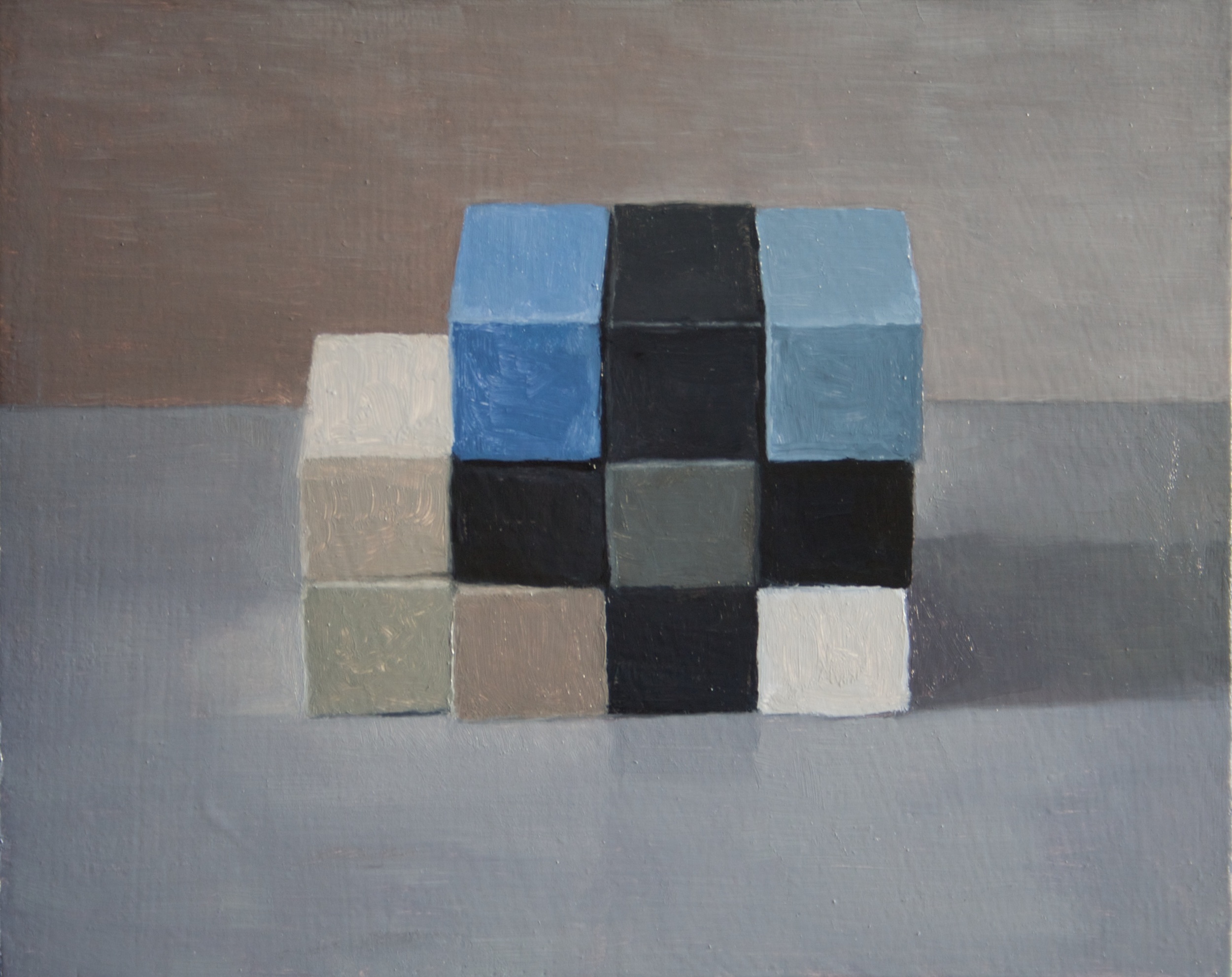 Study, Checkerboard III, 2014 Oil on wood, 20 x 25 cm. SOLD