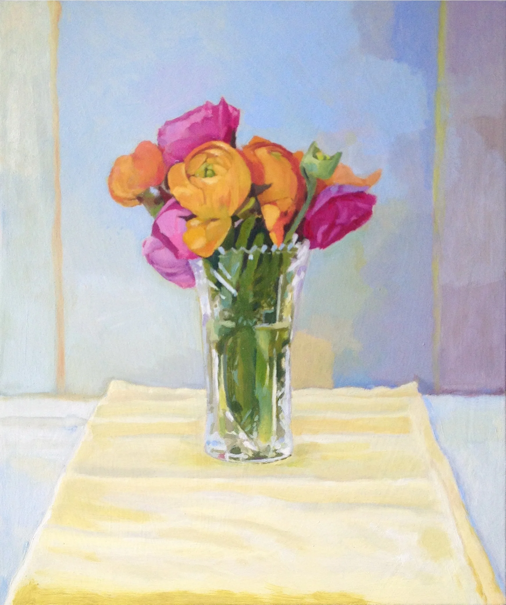 Ranunculus, 2013 Oil on wood, 20 x 16 inches $765 + HST. Unframed.