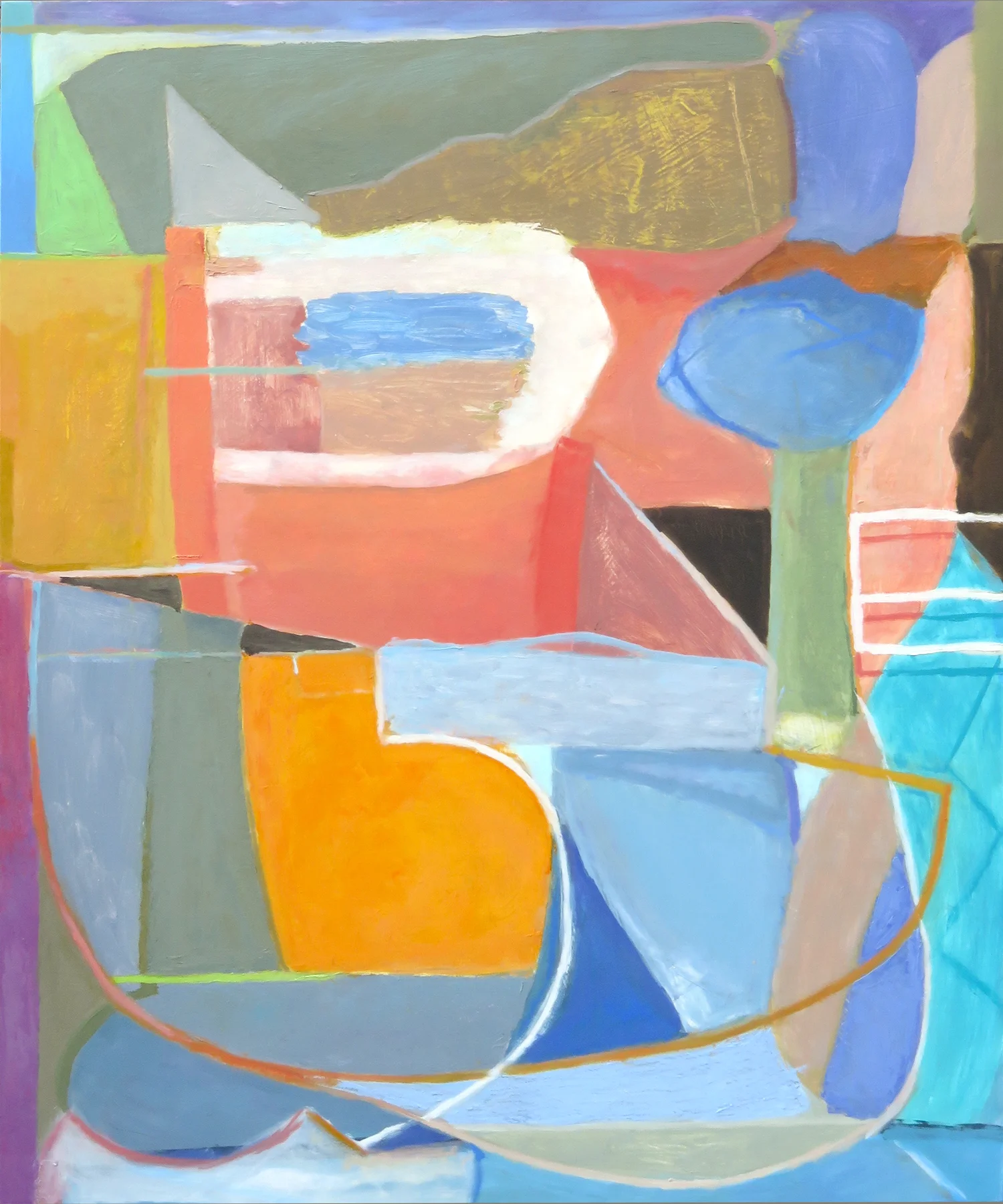 Two Dance, 2016 Oil on wood panel, 36 x 30 inches SOLD