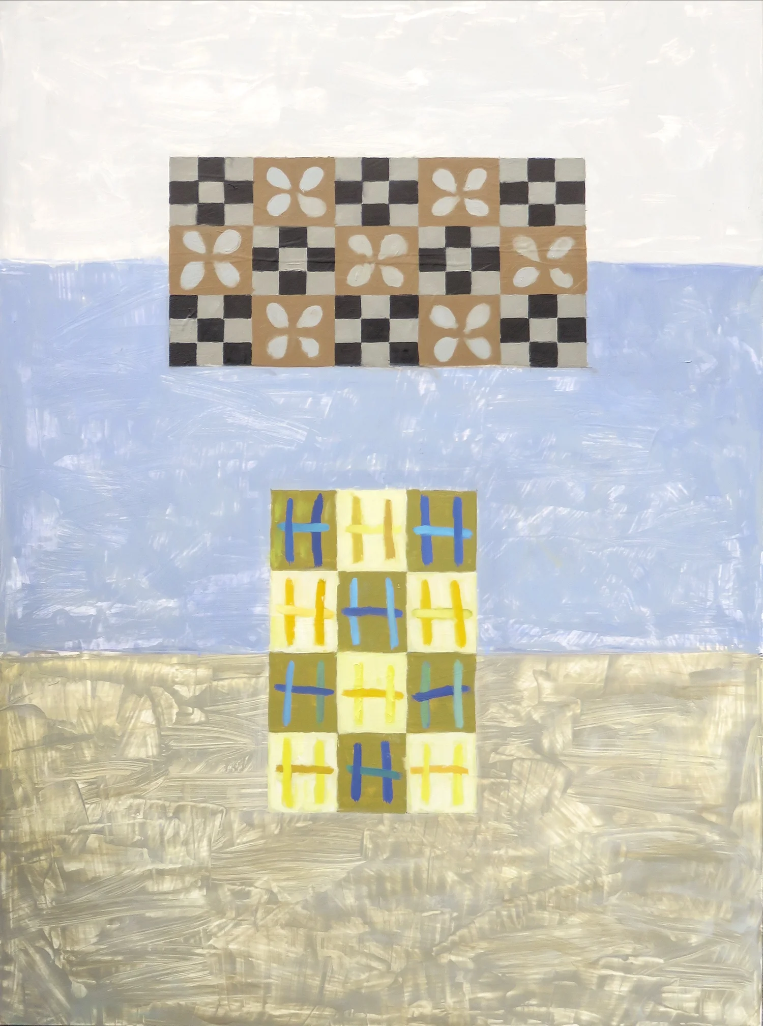 From a Vanishing Point , 2016 Oil on wood, 40 x 30 inches