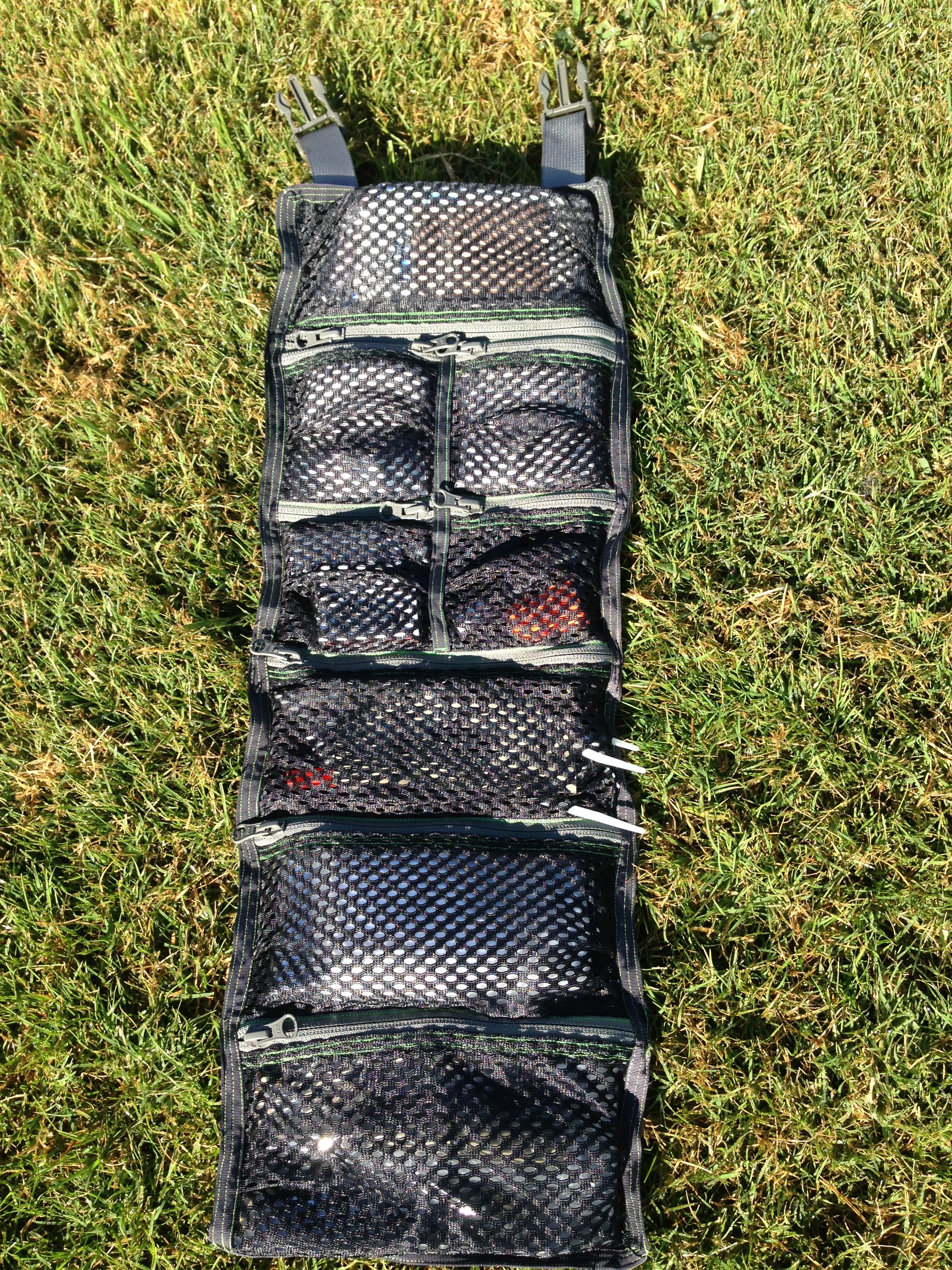 While the kit rolls up to a tiny size, it expands to provide the user with well organized compartments.