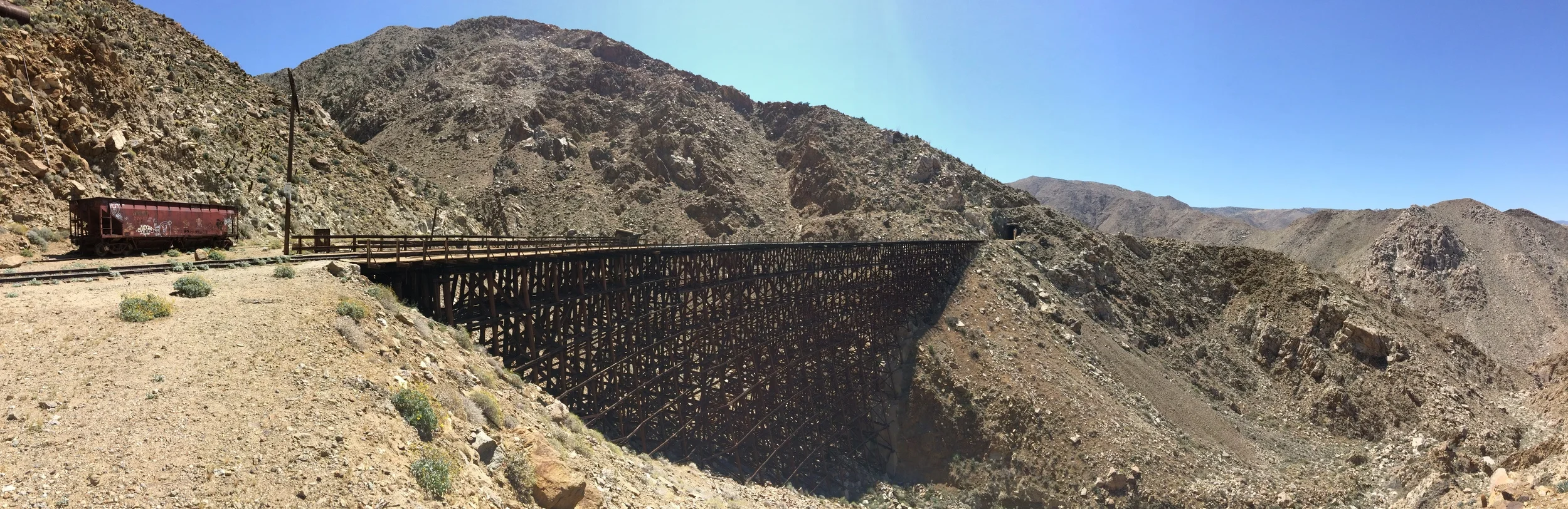 Goat Canyon Trestle, facing East, April 2015