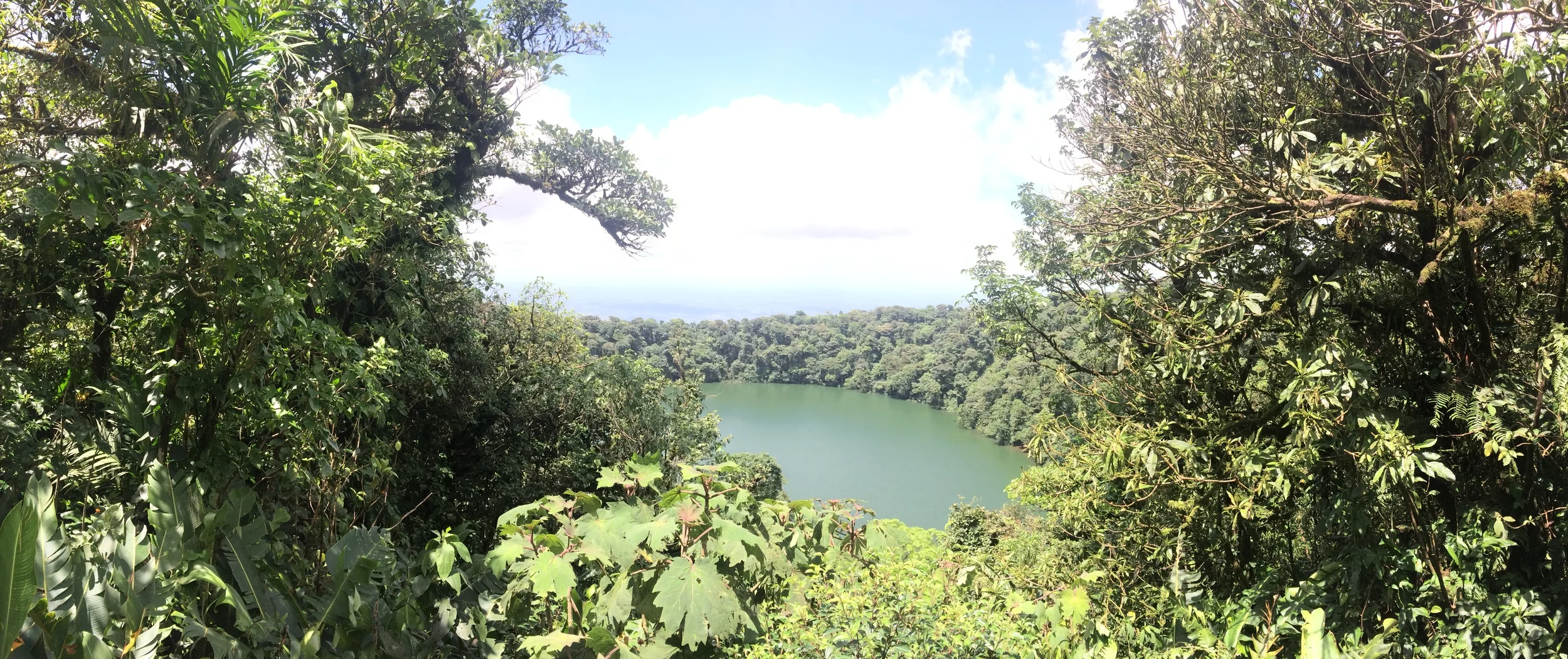 Rim, Cerro Chato, Laguna Lake Chato, below. 