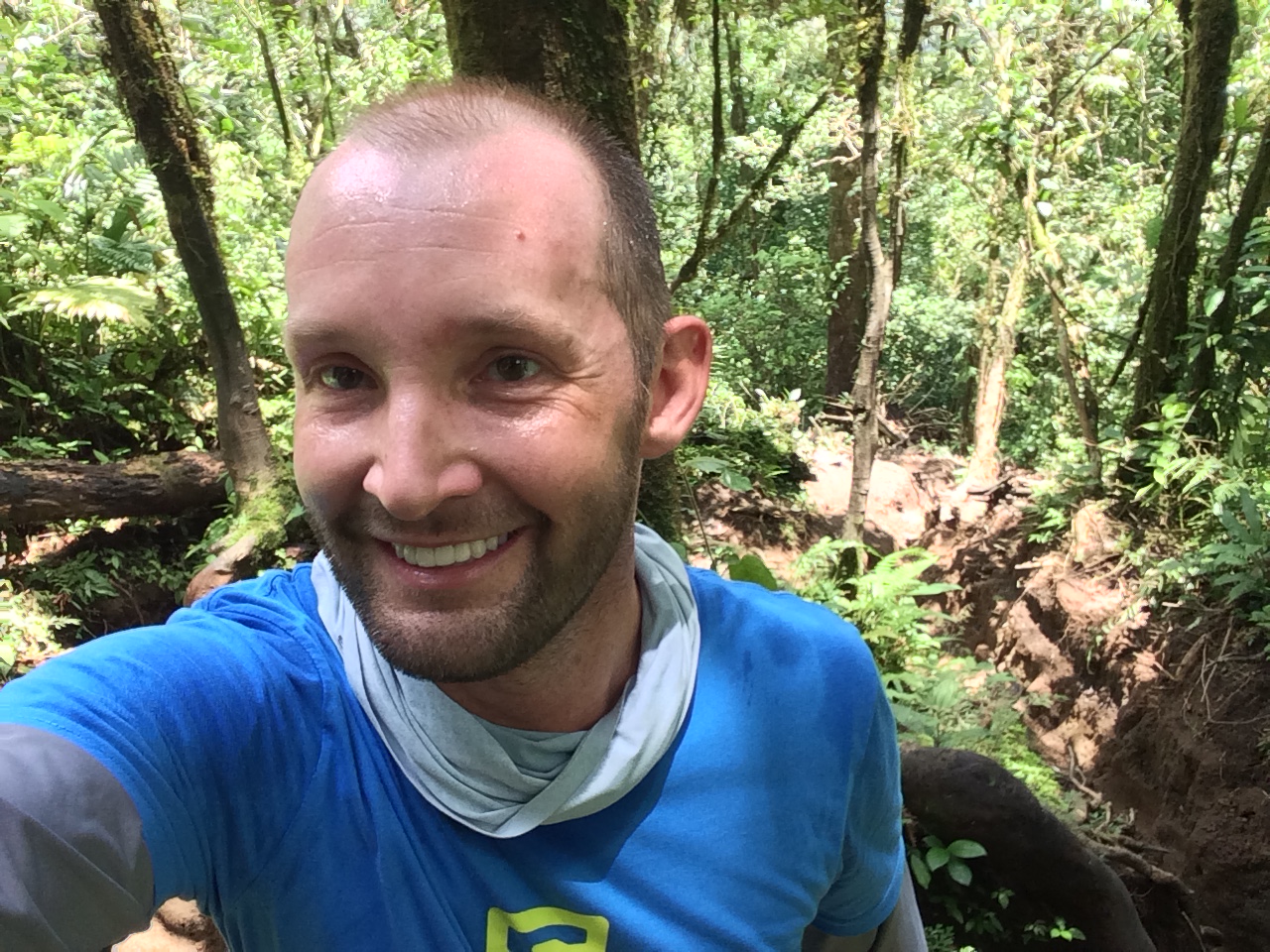 Midway up the Cerro Chato ascent. Also pictured: Cerro Chato "trail".
