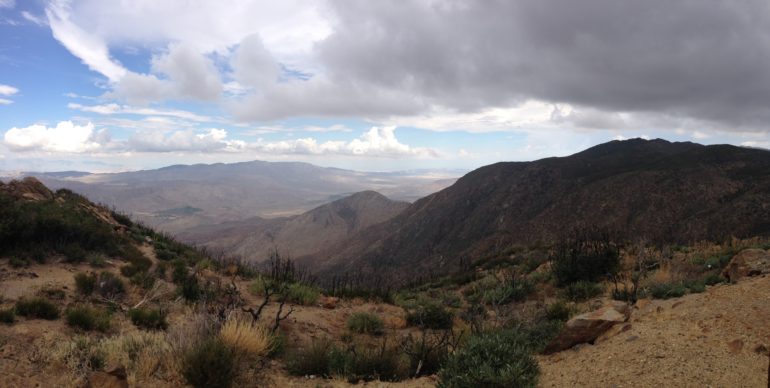 Kwaaymaii Point, facing east toward the Anza-Borrego Desert.