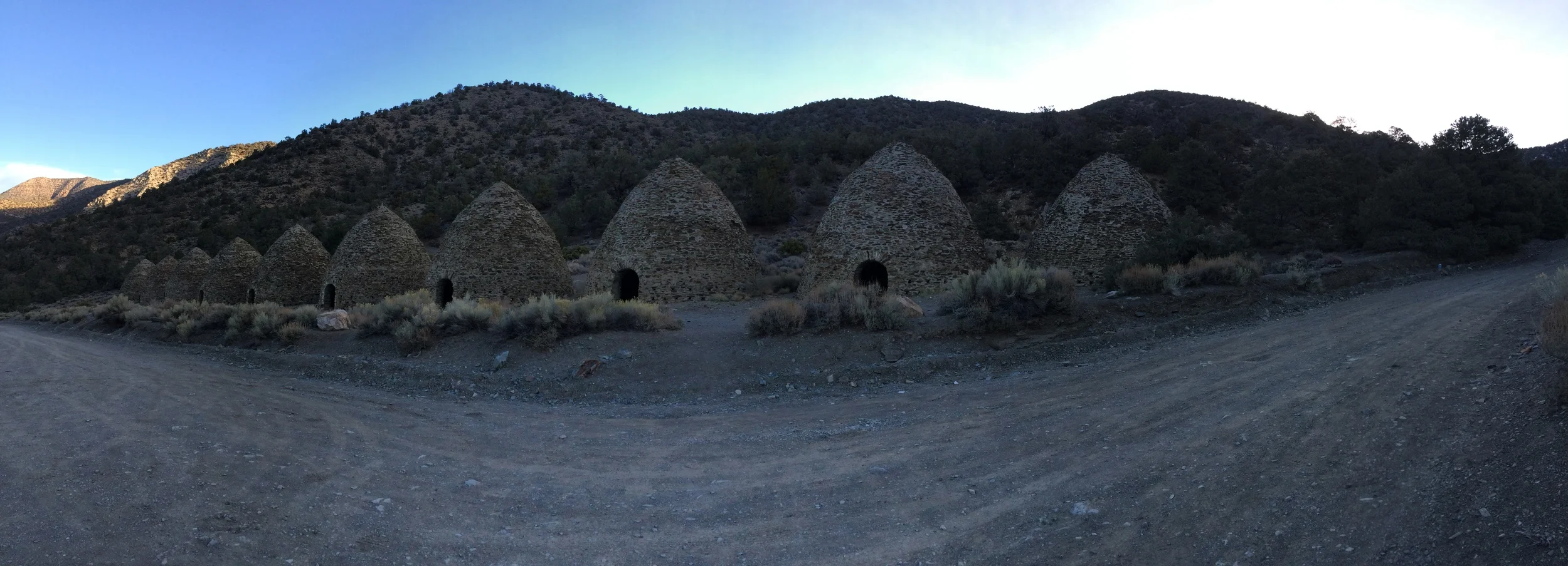 The Charcoal Kilns parking area is the starting point for a winter ascent of Rogers Peak