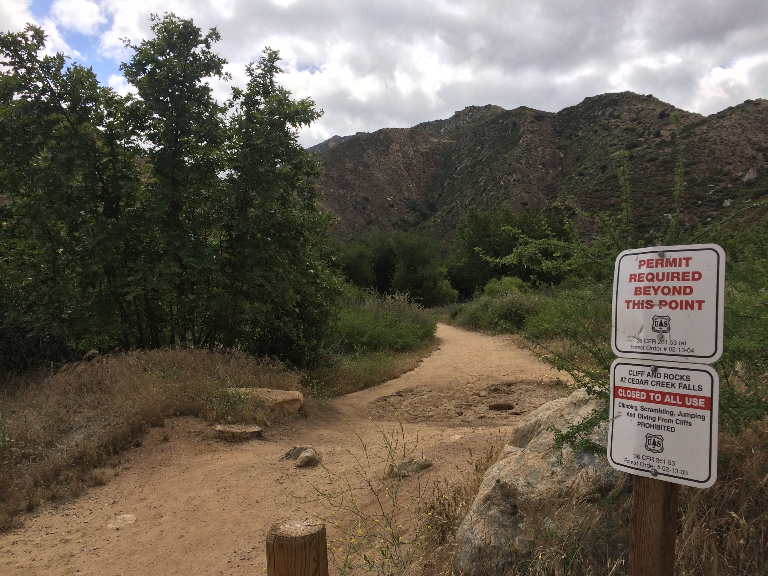 The Cedar Creek Falls Trail is regulated by a permit system put in place by the Forest Service after 2013.