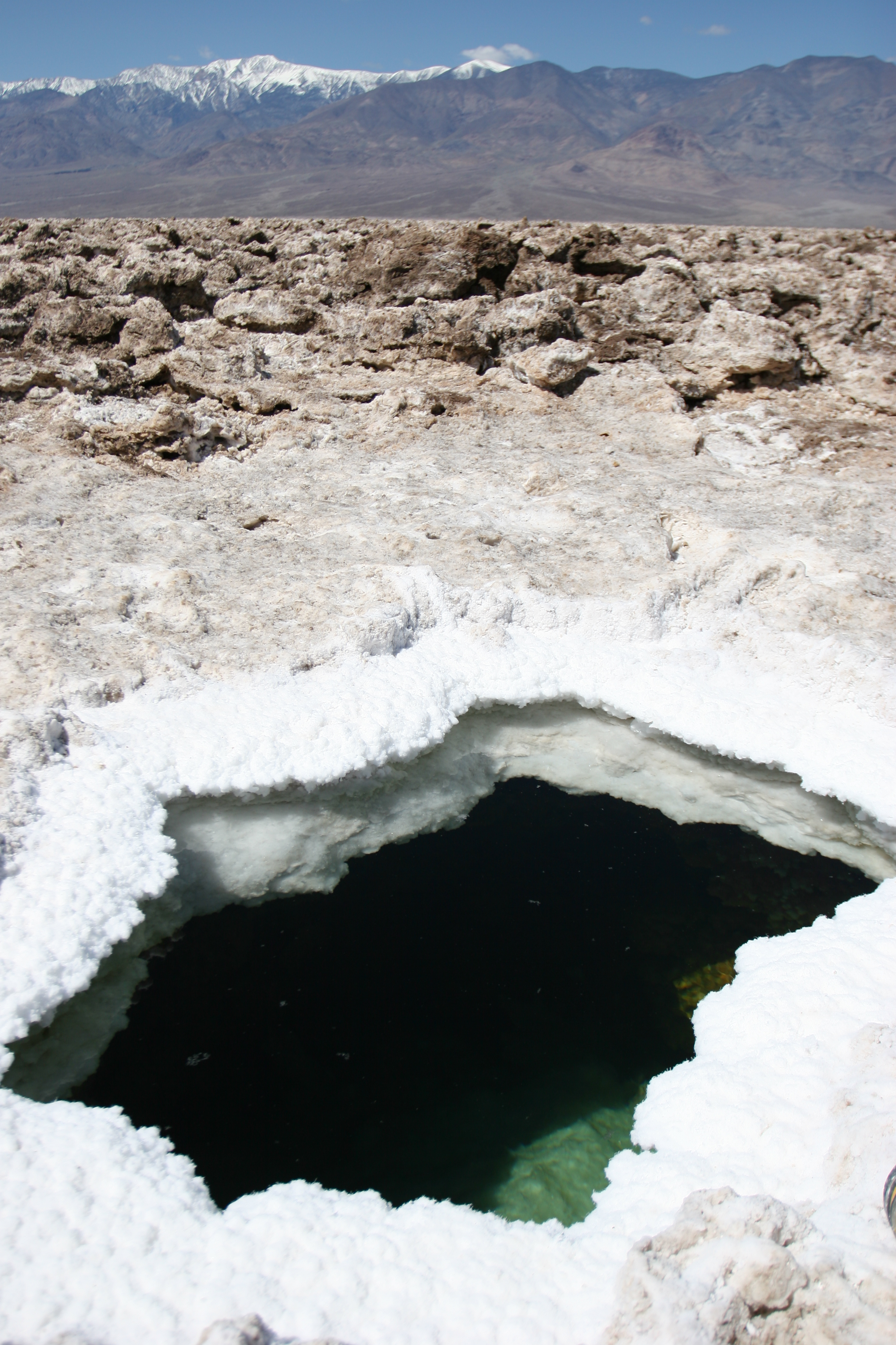 Believe or not, there are pools of water that open and close in Death Valley's floor.
