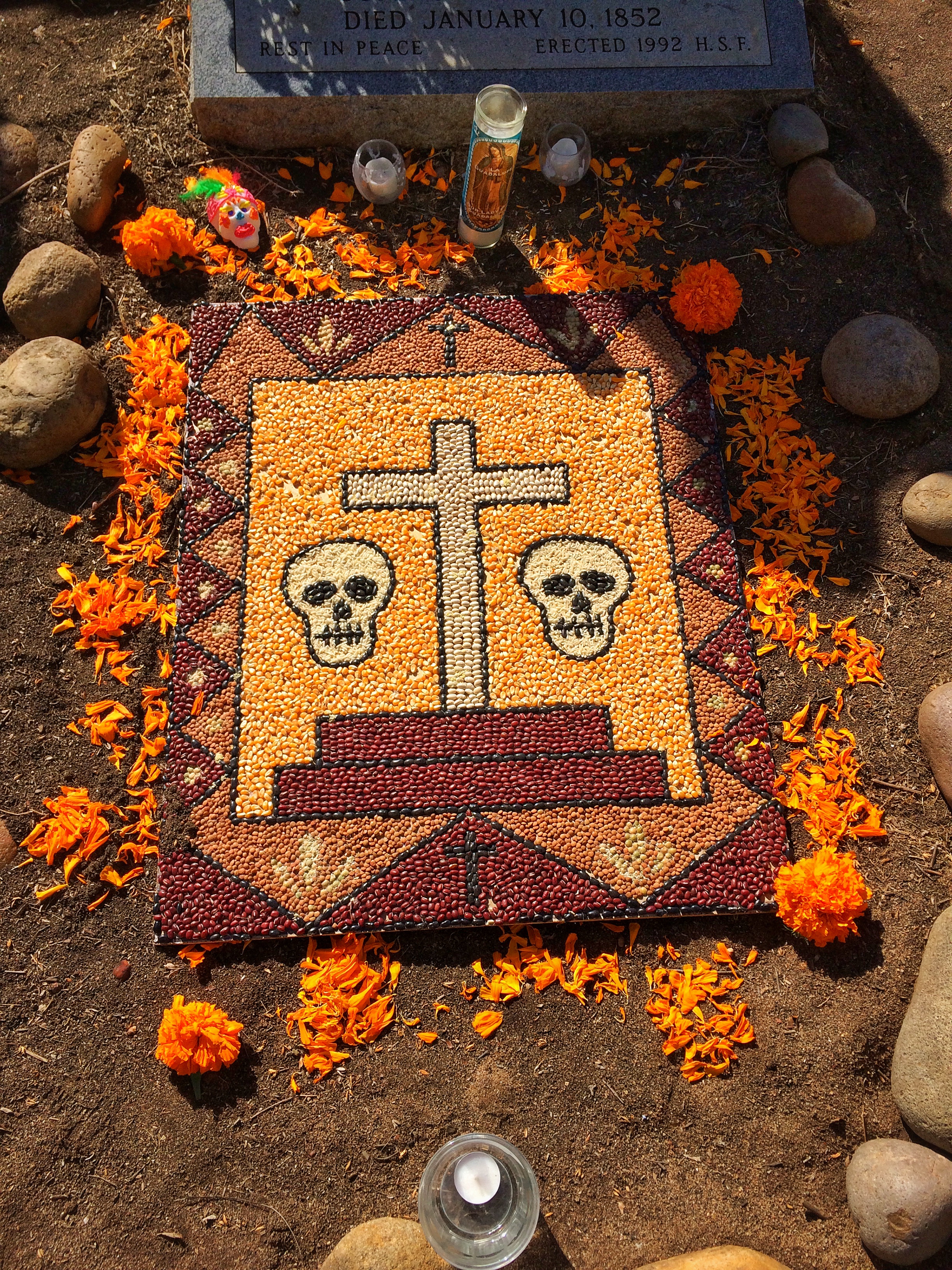 El Campo Santo, decorated for El Dia De Los Muertos