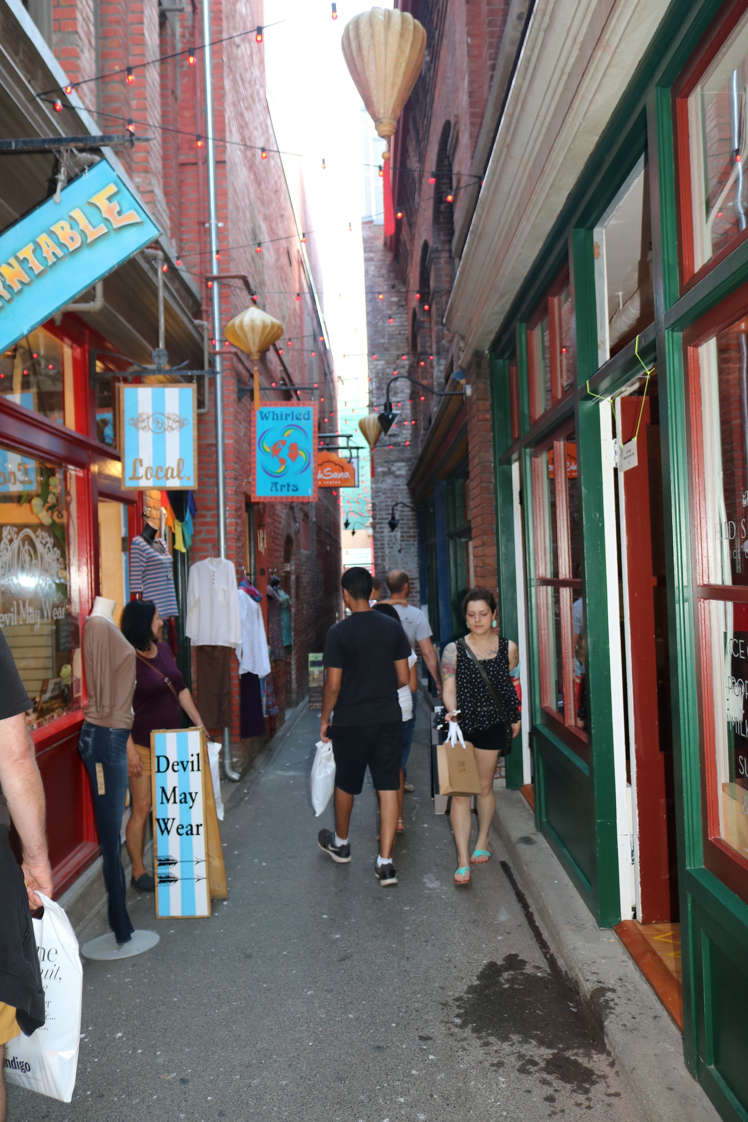 Once a place of ill-repute, Fan Tan Alley is now a tourist hotspot with many shops.