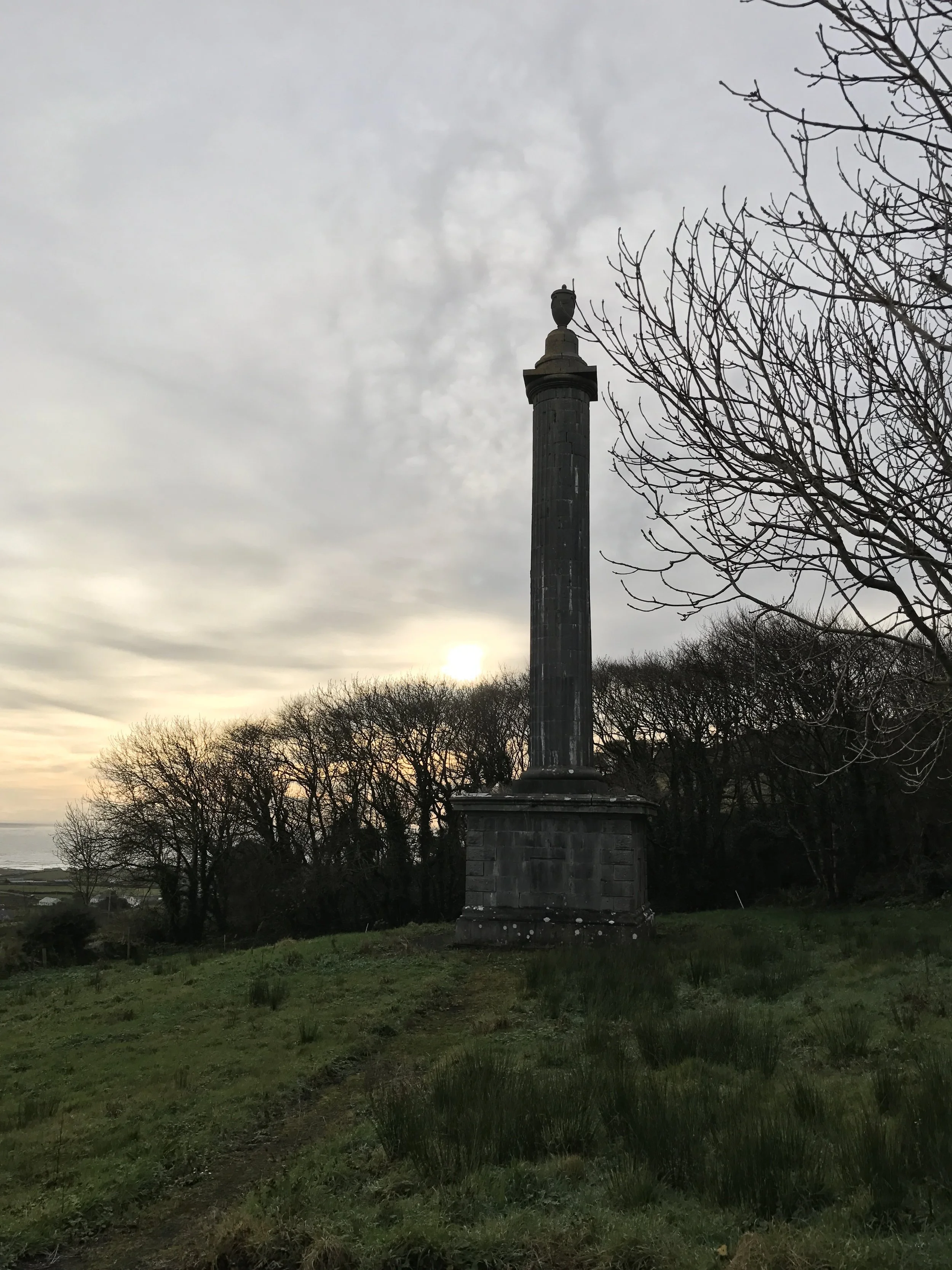 O'Briens Column commemerates a local landowner who reportedly was healed by the well.