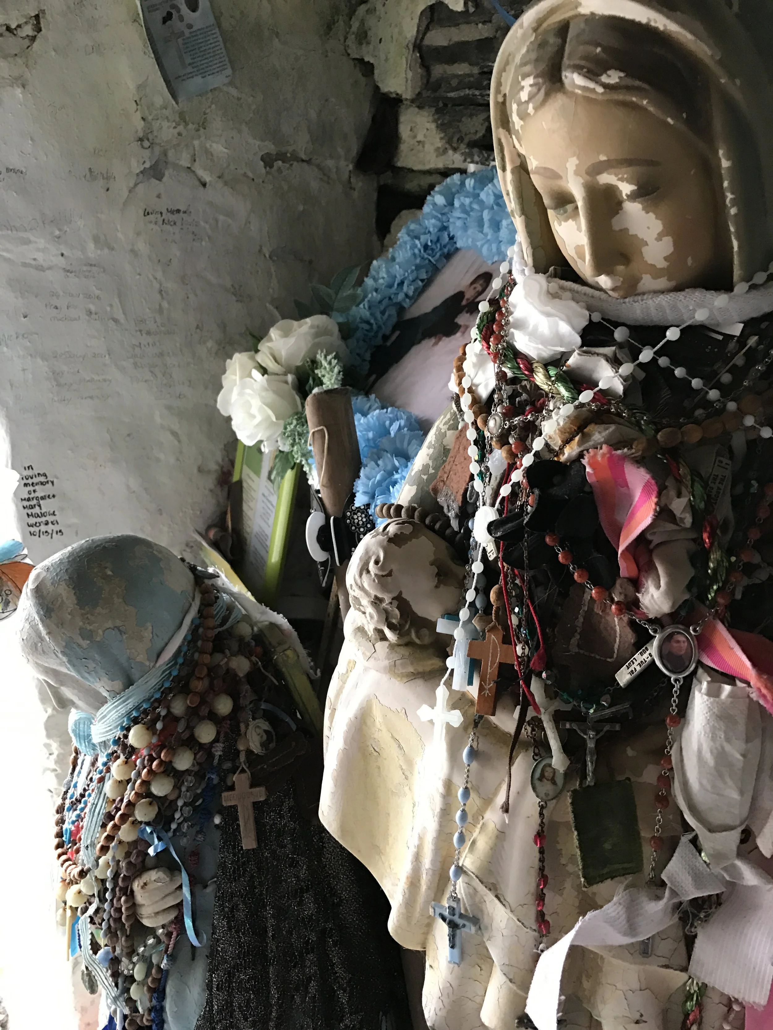 Over the years, people have left many offerings at St. Brigid's Well