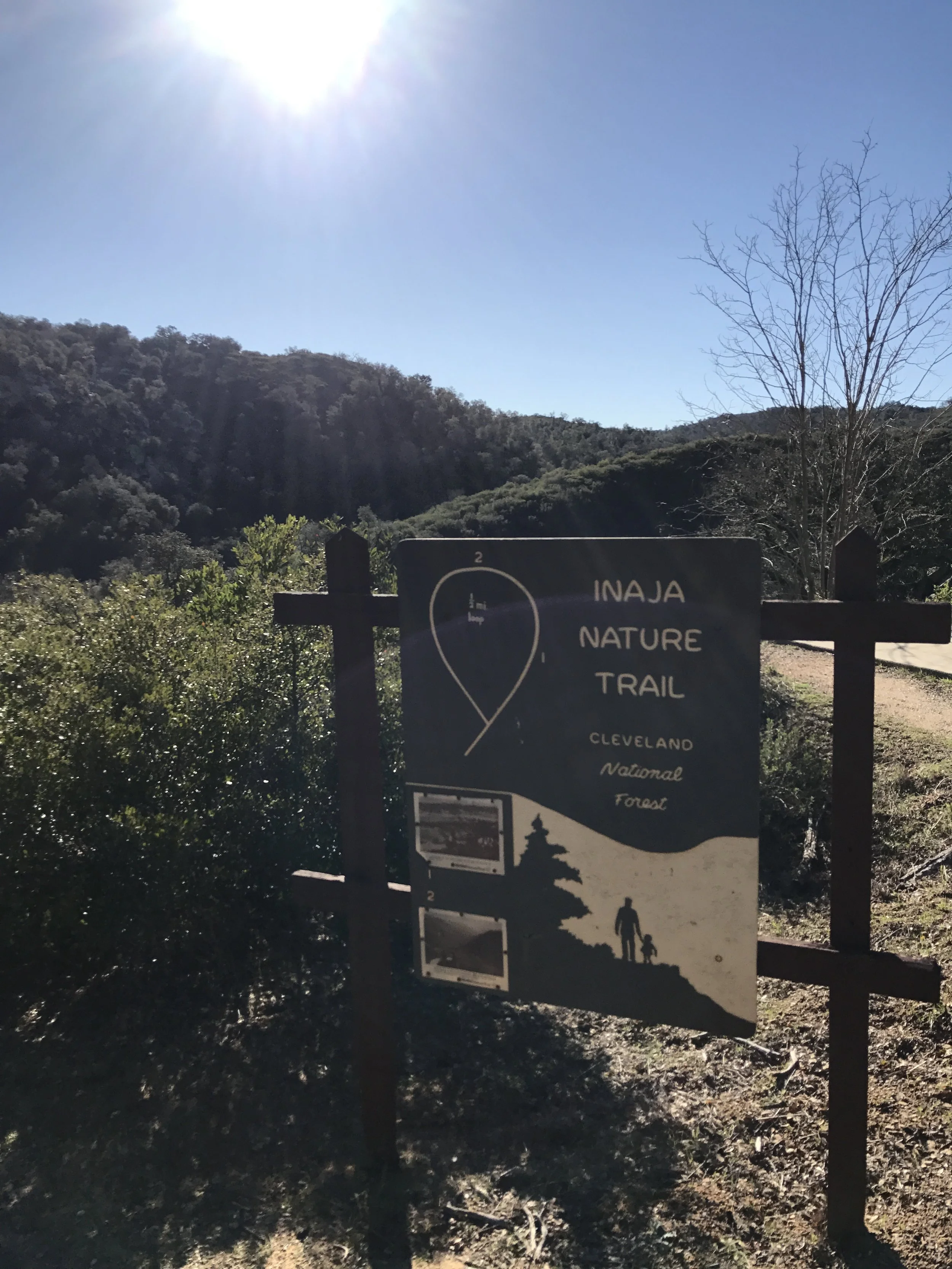 Start of the Inaja Nature Trail, Cleveland National Forest