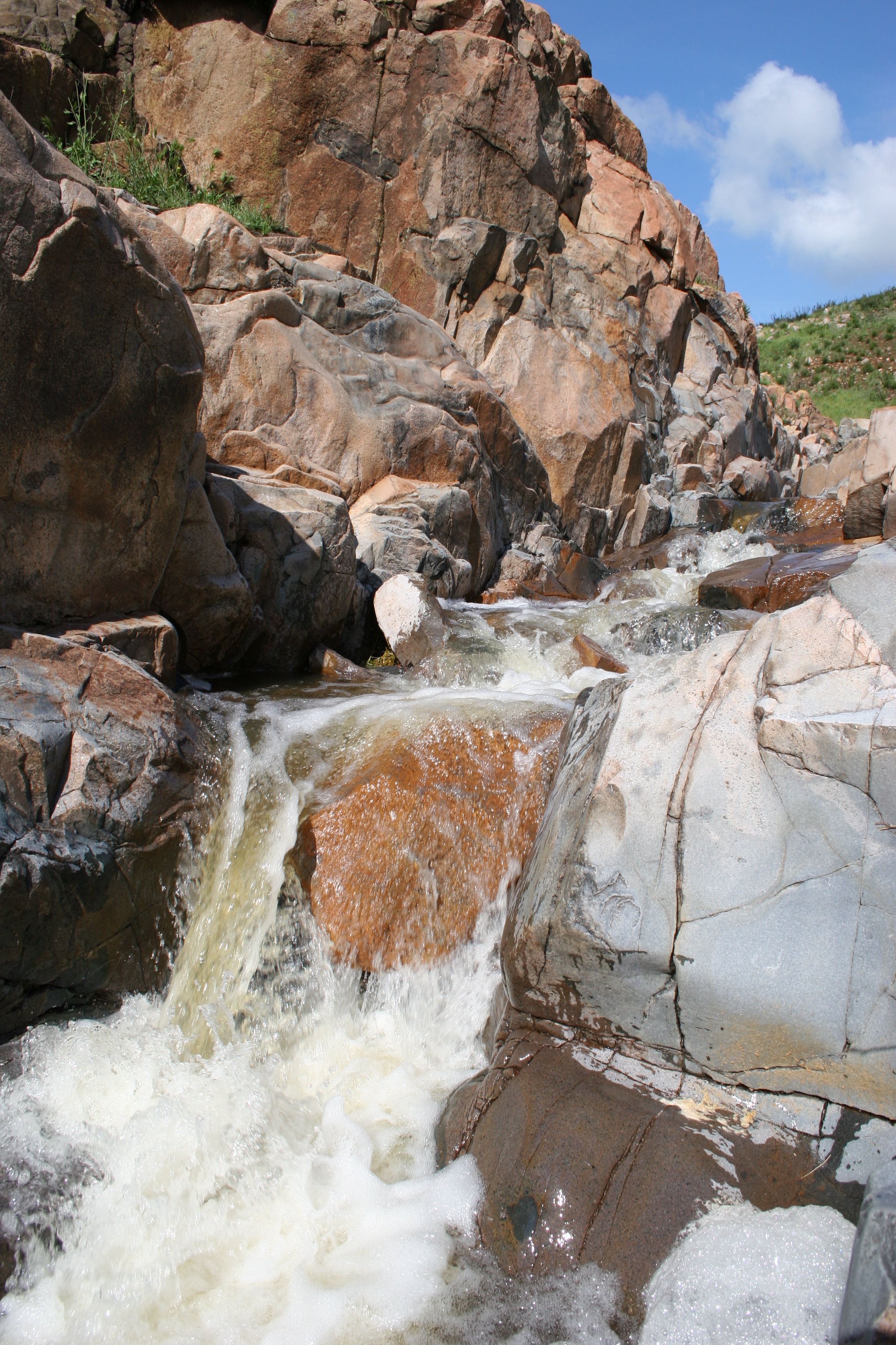Although seasonal, the Oak Canyon Cascades can be quite powerful at times.