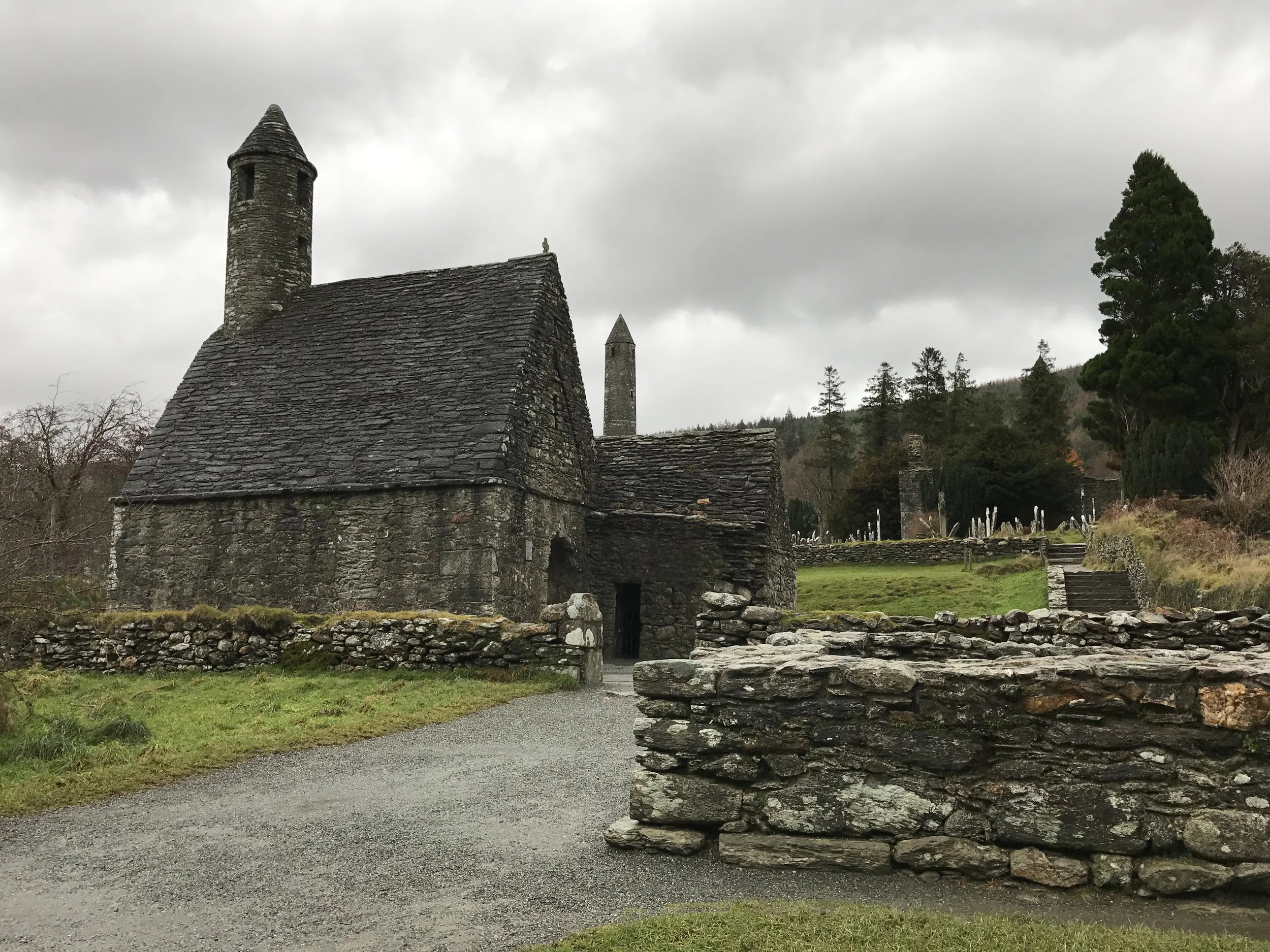 The city at Glendalough was one of Ireland's leading monastic centers for a six hundred year span.