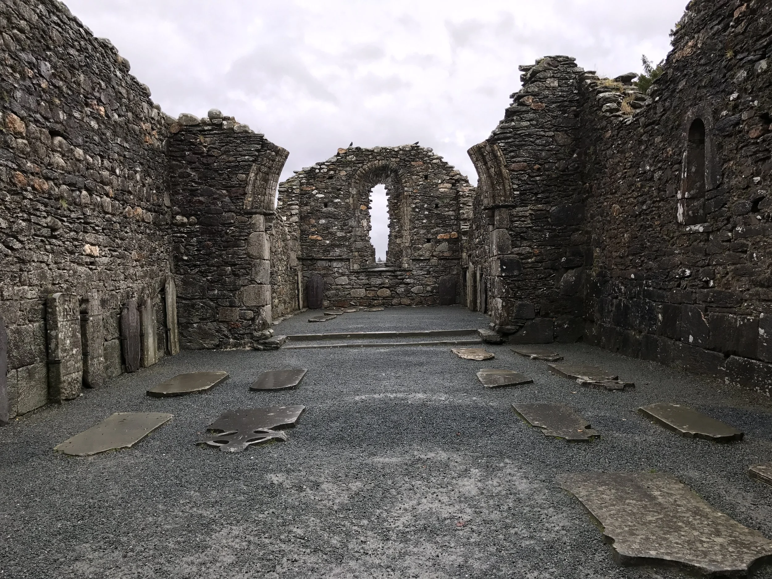 While partially destroyed, the ruins of the Cathedral at Glendalough demonstrate how impressive of a medieval structure it was.