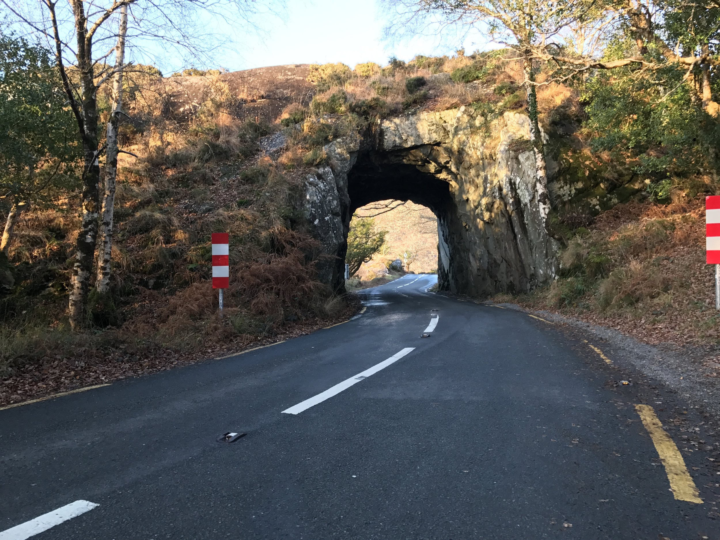 While many two-lane country roads appear narrow in Ireland, there is plenty of room for all types of traffic.