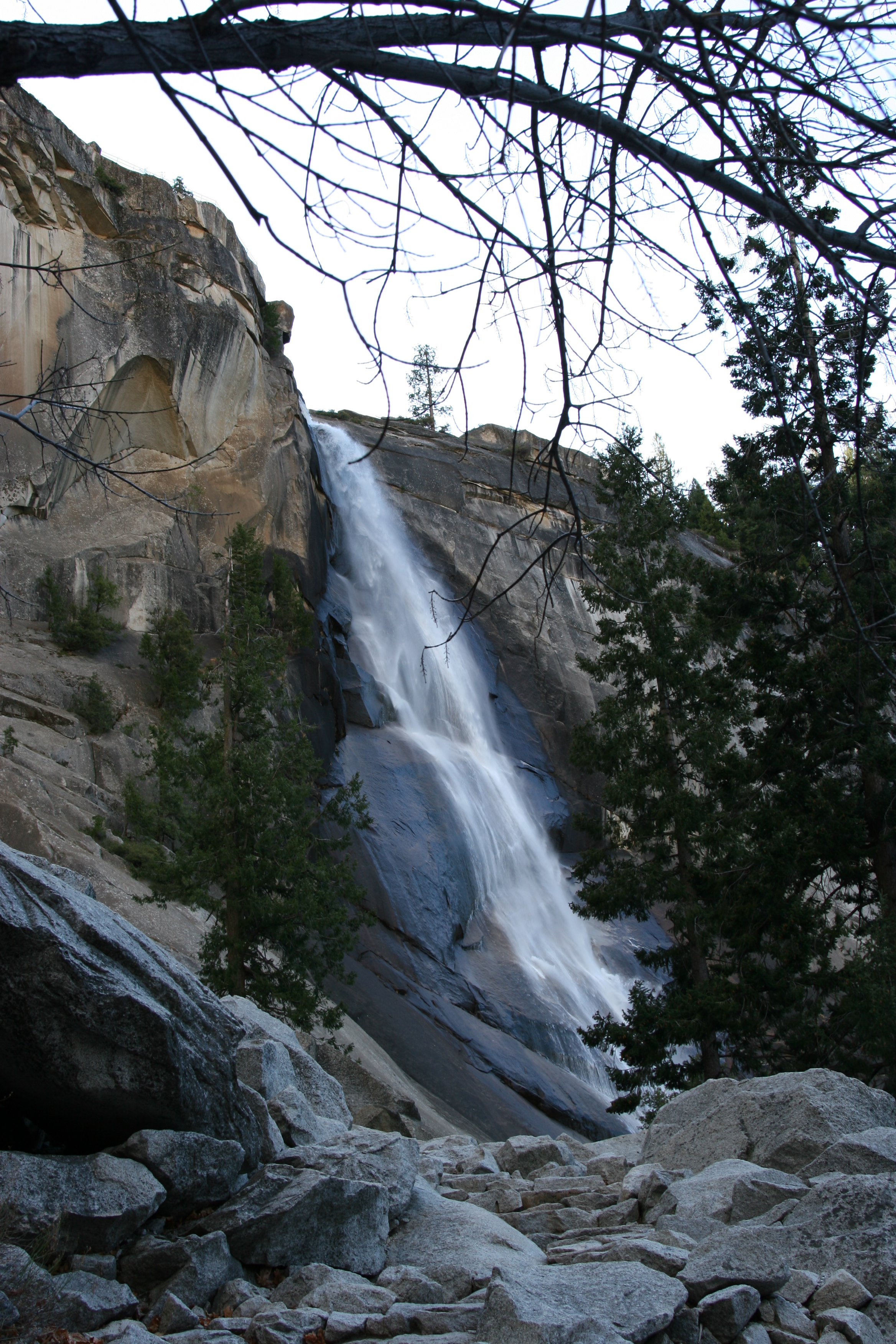 After Vernal Falls, the route then passes Nevada Falls.