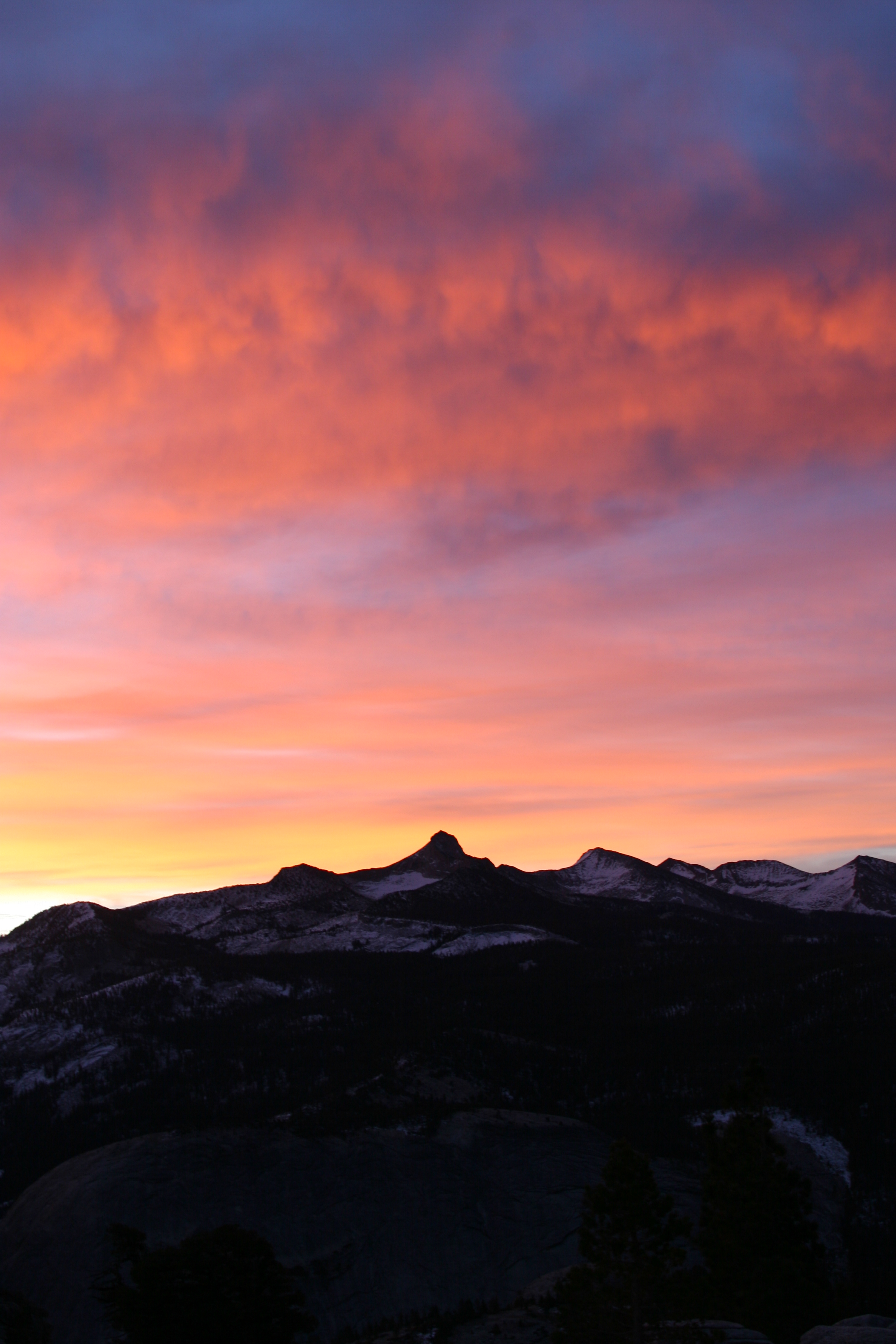 If you backpack, you may be treated to some stellar sunsets near the summit of Clouds Rest