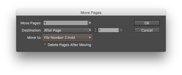 Move a page