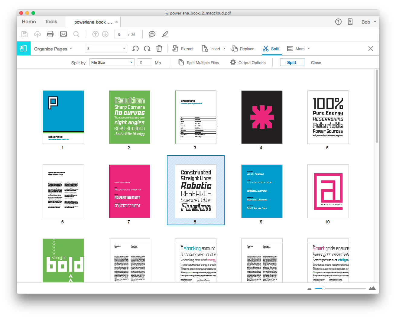 Adobe Acrobat - Split pdf generates each files almost same size as the  original pdf - Super User