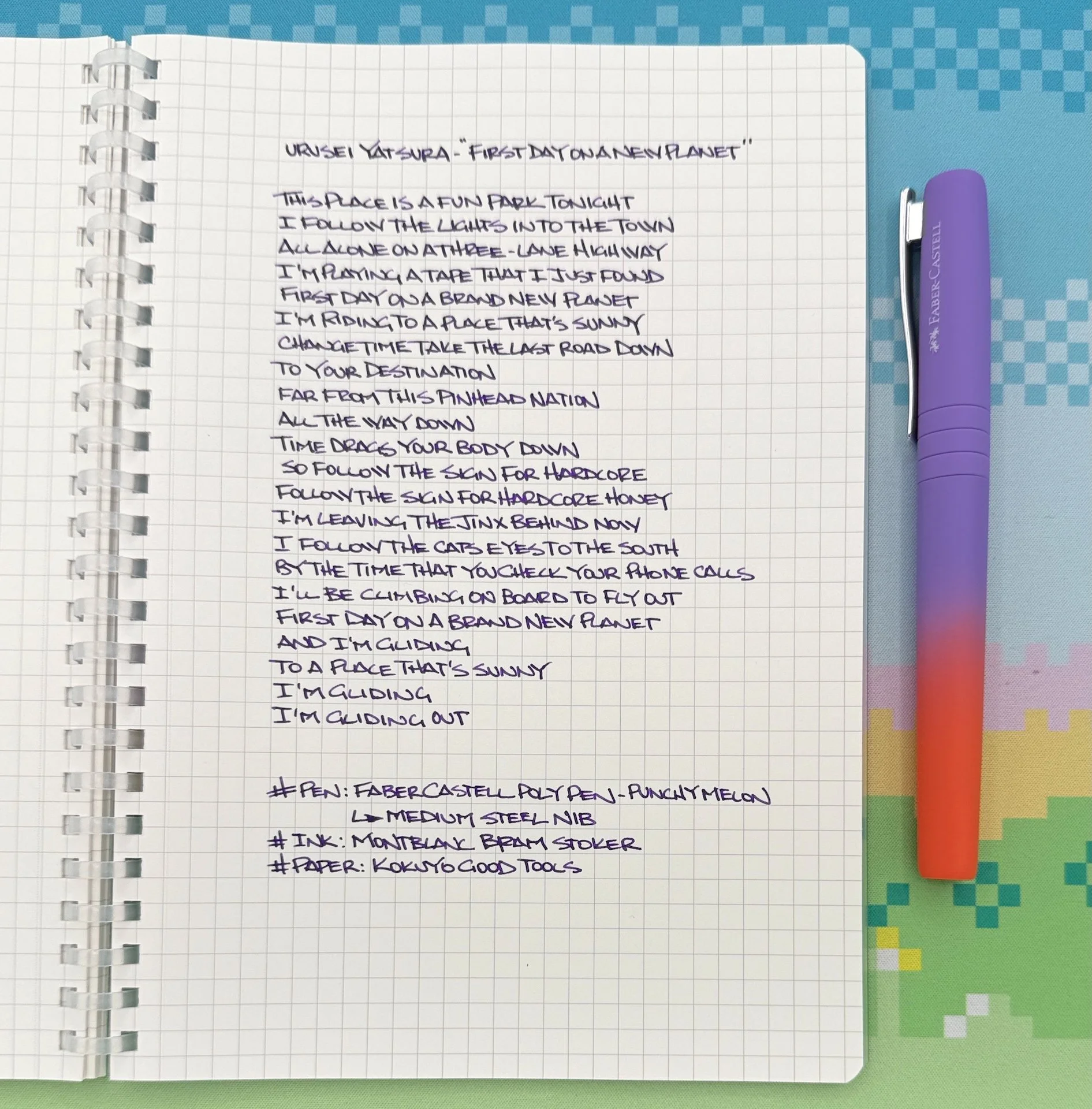 Faber-Castell Poly Flow Fountain Pen Writing