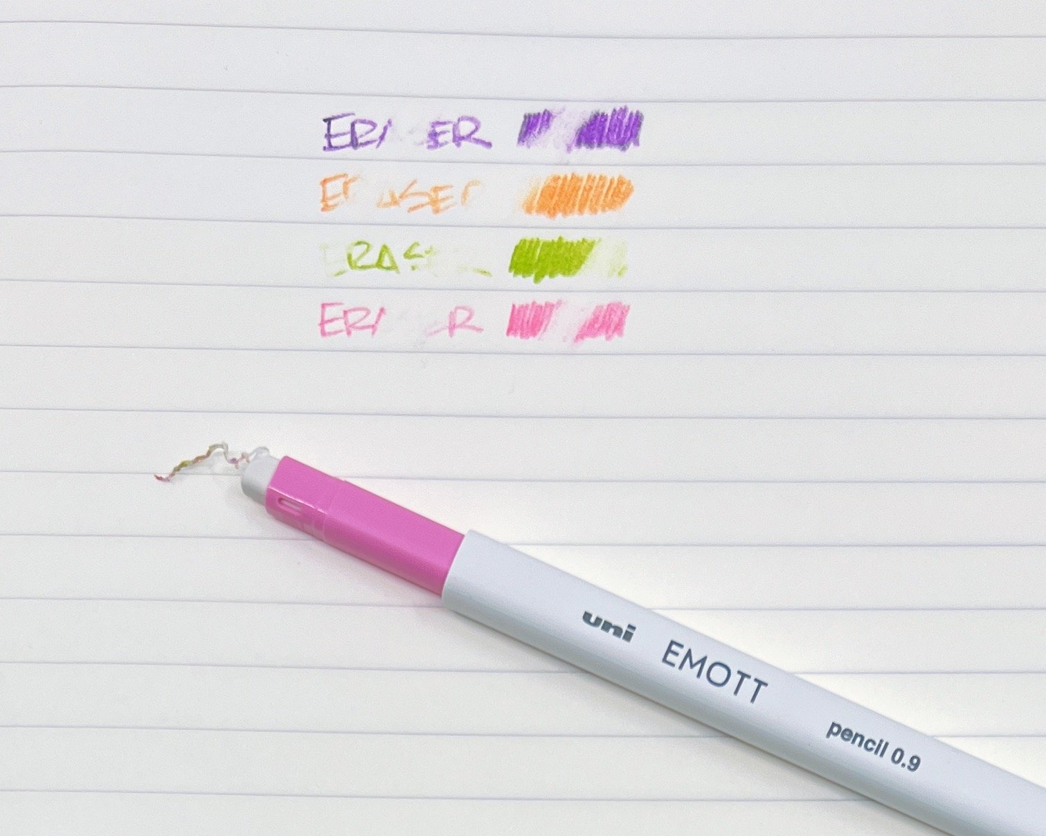 Colored Pencil Review: Uni EMOTT Color Mechanical Pencils - The