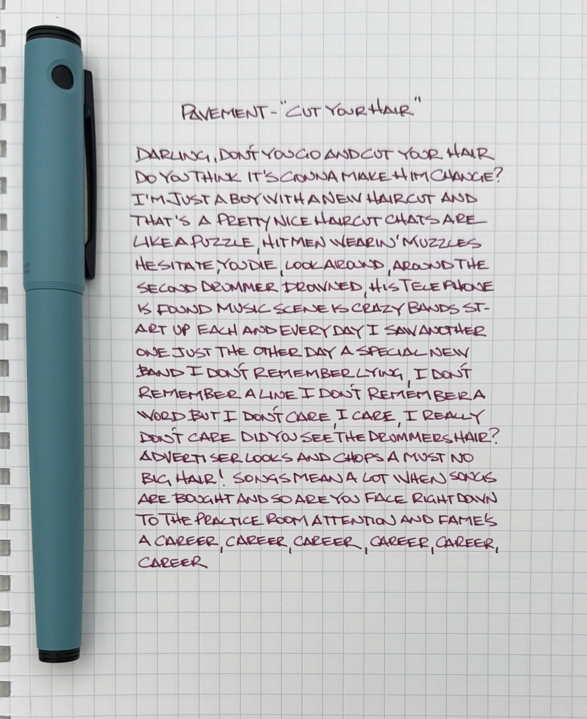 Pilot Explorer Fountain Pen Writing