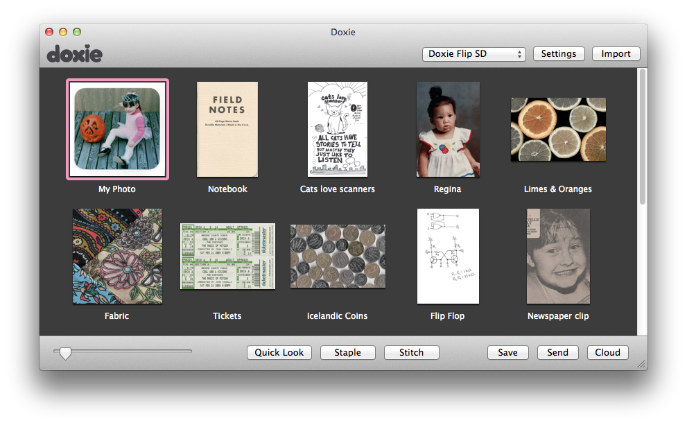 Doxie's included software (Image via Doxie)