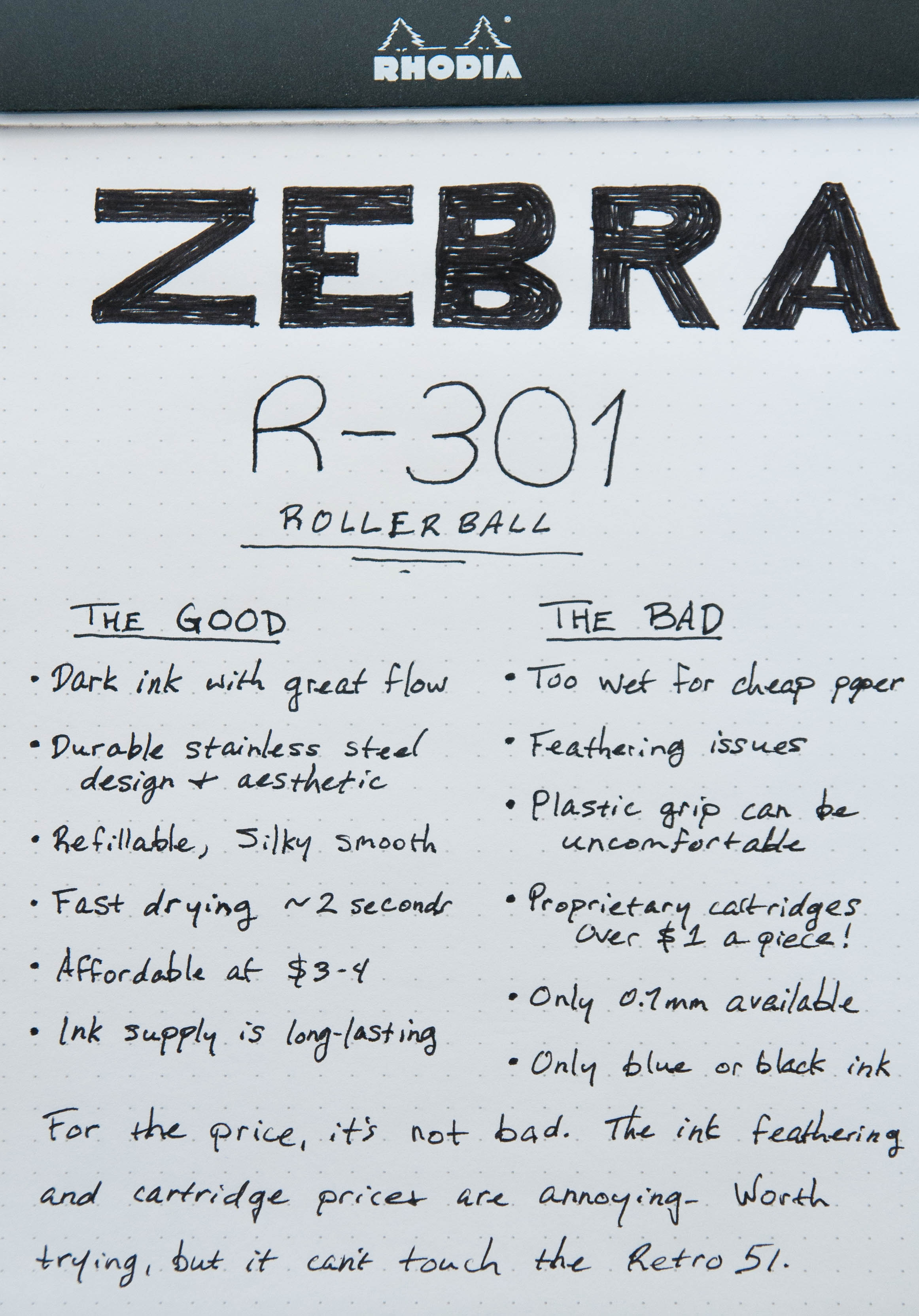Zebra R-301 Highliter Yellow Refills  2-Pack  87652 New 