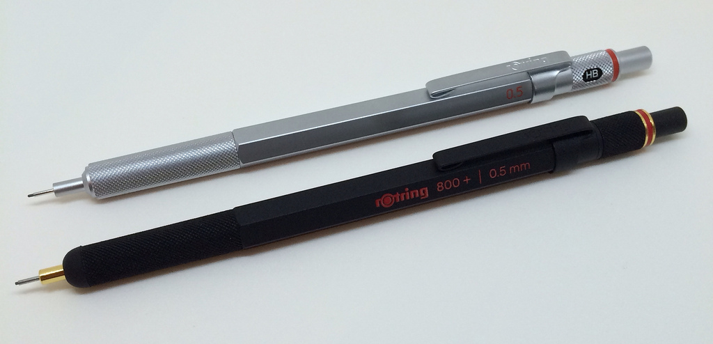  ROtring 800 Mechanical Pencil 0.5 mm Silver Metal Barrel :  Office Products
